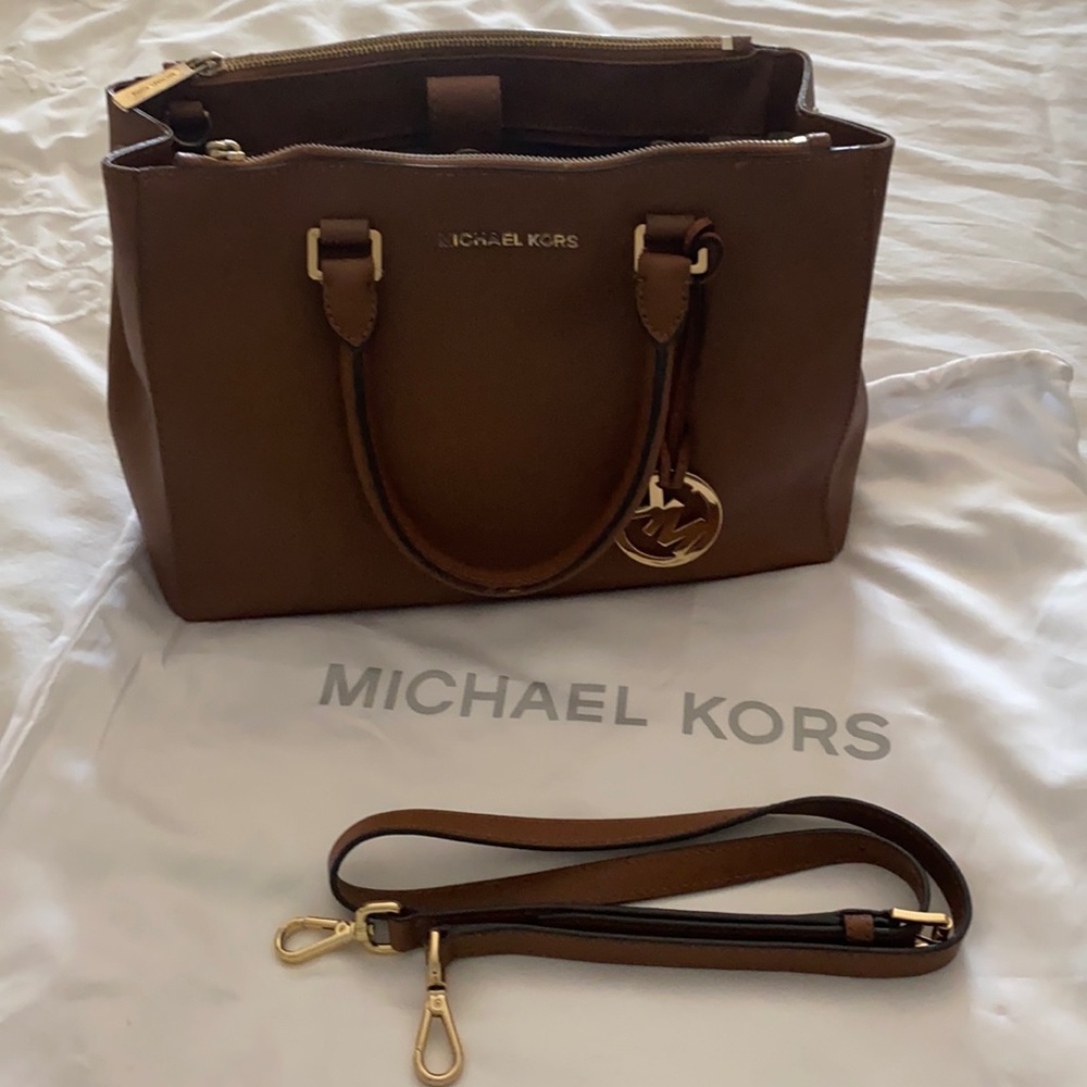 Camel Michael Kors Small Tote Bag